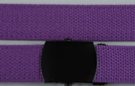 dark purple military-style cotton blend web belt