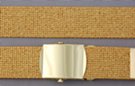 glittery gold military web belt