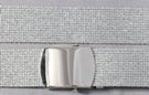 glittery silver military web belt