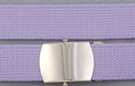 lavender military-style cotton blend web belt