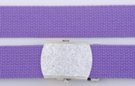 purple military-style cotton blend web belt