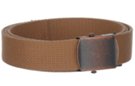 tannin brown web belt with buckle