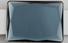 smoke gray acrylic mirror belt buckle