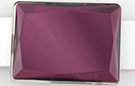 deep purple acrylic mirror belt buckle