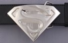 molded "S" in shield shape belt buckle