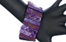 purple elastic shell bracelet