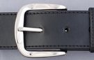 curved square nickel polish belt buckle
