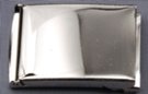 nickel polish open-face military-style buckle