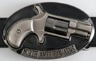spinning chamber revolver on "North American Arms" buckle
