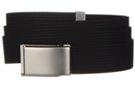 black ribbed nylon sports belt