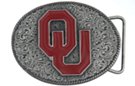 Oklahoma  Sooners classic oval western belt buckle