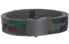 olive drab camouflage cotton 1-1/4" military-style web belt