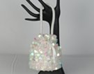 satin beaded sequin party pouch