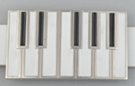 piano keyboard octave belt buckle