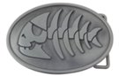 fossil pirate fish belt buckle