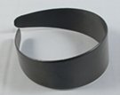 plain black plastic hairband