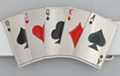 straight poker hand chrome belt buckle