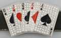 rhinestone straight poker hand belt buckle