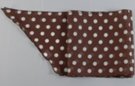 polka dot coffee brown chiffon belt scarf