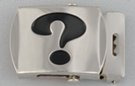 question mark military-style buckle