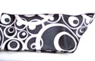 satin belt scarf, raindrop ripples on water abstraction in black and white