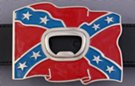 bottle opener Confederate flag belt buckle
