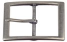 rectangular pewter center bar belt buckle