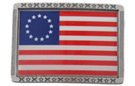Betsy Ross 1776 flag belt buckle
