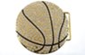 big gold rhinestone basketball buckle