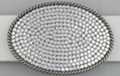 small rhinestone-filled oval belt buckle