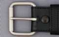 nickel rectangular single prong heel bar roller buckle