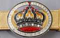 'crown jewels' buckle with rhinestones