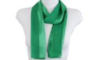 green satin and sheer belt scarf