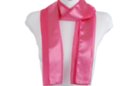 medium pink satin and sheer belt scarf