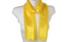 yellow satin and sheer belt scarf