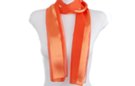 orange satin and sheer belt scarf