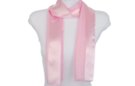 pink satin and sheer belt scarf