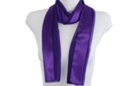 purple satin and sheer belt scarf