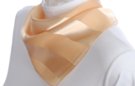satin and sheer sahara sun color banded square scarf
