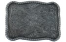 rectangular traditional western shield belt buckle