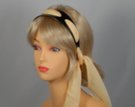 hairband with sheer lemon chiffon scarf
