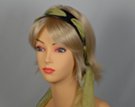 hairband with sheer sage green chiffon scarf