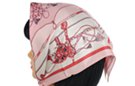 square satin silk scarf, medium and paradise pink