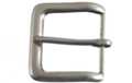 rectangular pewter single prong heel bar belt buckle