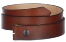 medium wide solid cowhide brown leather belt strap