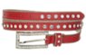 skinny red rhinestone belt