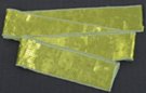 sequin sash, lime green sequins completely cover a sash 66 inches long by 2 inches wide