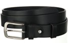 single ply premium black leather belt