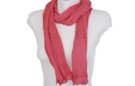 pink light knit stretchy scarf