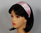 solid color light pink satin hairband